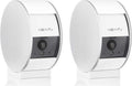somfy 1870469 - Pack de 2 Indoor Camera, Caméras avec volet motorisé, Vision Nocturne, Détection de Mouvement, Grand Angle, Haut-Parleur, Microphone, Compatible : Alexa, Google Home et Tahoma