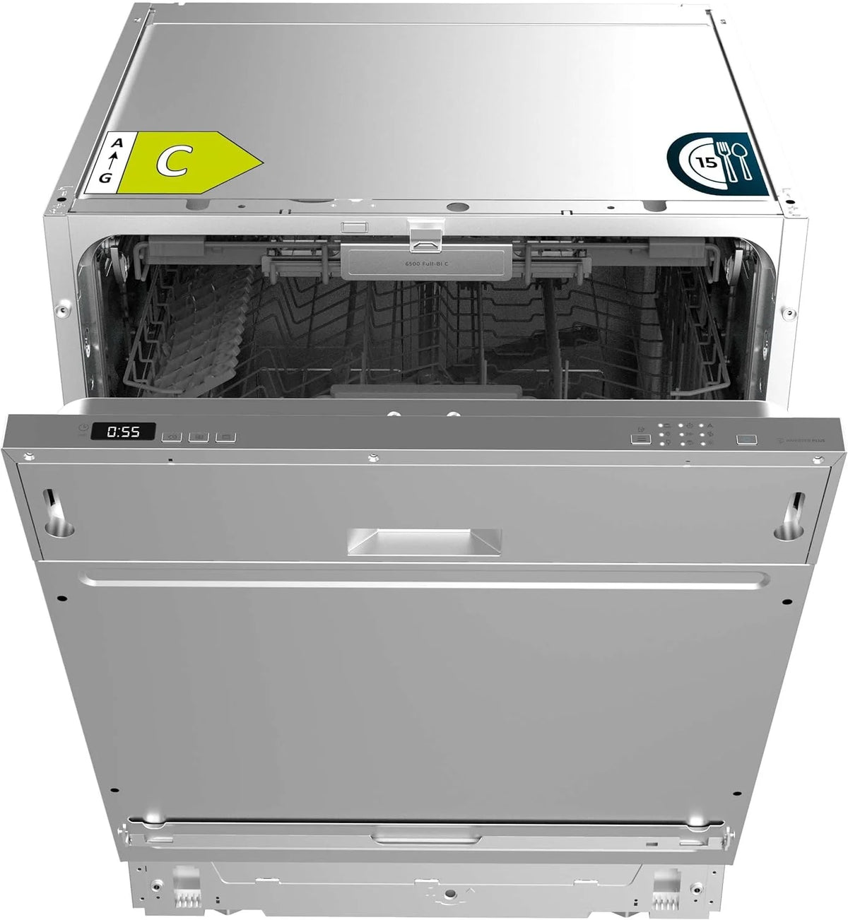 Cecotec lave-vaisselle intégré 60cm Bolero 6500, 15 couverts, 6 programmes, inverter